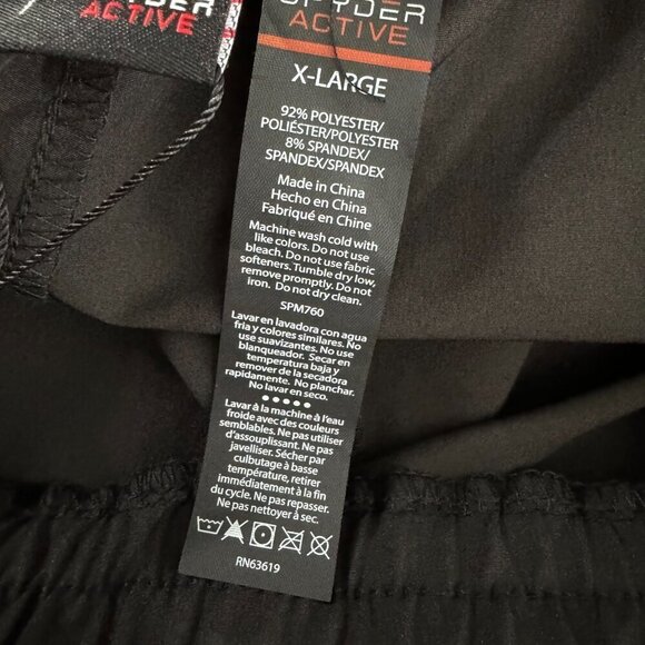 Spyder Active Jogger Cargo Pants Mens XL Black Stretch Woven NWT PT-2304‎ - Picture 13 of 13